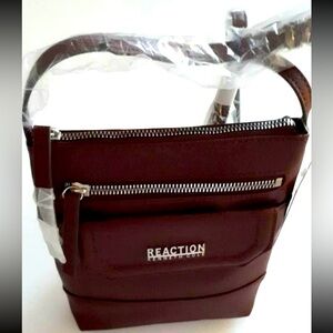 NWT - Kenneth Cole Reaction Gabriella Mini Crossbody Bag Burgundy Colour